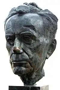 James Rosati. Bust of Paul Johannes Tillich (daylight). c. 1965.