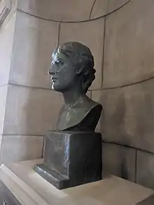 Paul Swan's bust of Willa Cather in the Nebraska Capitol Building