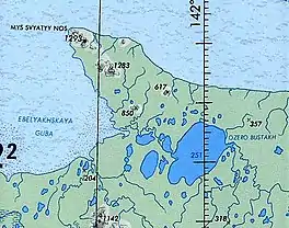 Cape Svyatoy Nos ONC map section