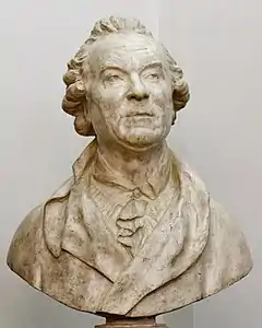 Bust of the naturalist Georges-Louis Leclerc, Comte de Buffon by Jean-Antoine Houdon (18th century)