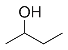 Skeletal formula of 2-butanol