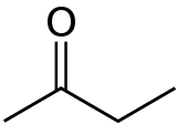 Skeletal formula of butanone