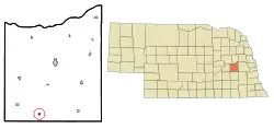 Location of Ulysses, Nebraska
