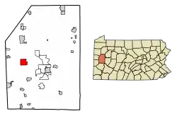 Location of Prospect in Butler County, Pennsylvania.