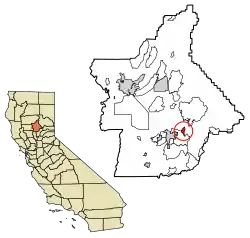 Location of Kelly Ridge in Butte County, California.