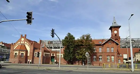 View of the main building from Jagiellońska street