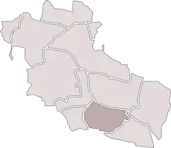 Location of Szombierki within Bytom.