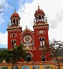Church of Cáqueza, exterior view