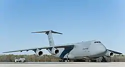 A C-5M Super Galaxy at Dover Air Force Base in April 2014