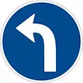 C 2c: Turn left ahead