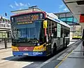 Brisbane Bus C2048, seen at the Woolloongabba Interchange, doing the 200 route heading towards Carindale.