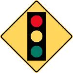 Traffic signal ahead.