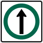 RB-15Must proceed straight only, turns prohibited