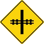 WA-18Railway crossing ahead