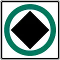 Route for dangerous goods vehicles