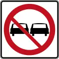 No overtaking