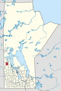 Location of the RM of Minitonas-Bowsman in Manitoba