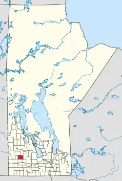 Location of the RM of Oakview in Manitoba