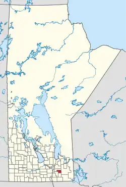 Location of the RM of Ste. Anne in Manitoba