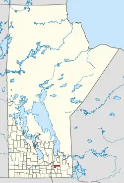 Location of the RM of Taché in Manitoba