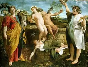 Annibale Carracci, An Allegory of Truth and Time (1584–85), an allegorical history painting