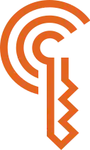 An orange key-like logo representing the Car Connectivity Consortium's (CCC) Digital Key.