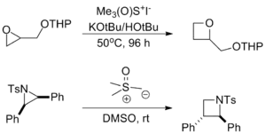 Oxetane and Azitidine synthesis with the Johnson–Corey–Chaykovsky reaction