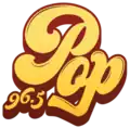Pop 96.5 logo from 2019-2021