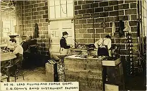 Lead filling and forge department