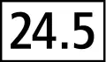 4.73 Hektometer sign