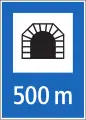 4.07a Announcement of tunnel with distance to tunnel entrance
