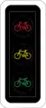 7.20 Addressed exclusively to bicycles and mopedsAll traffic light rules are valid to bicycles and mopeds as well, but can be exclusively addressed to them by showing a bicycle icon