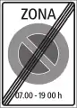 2.59.2e End of area with generally applicable parking restrictions (Italian variant)