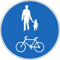 2.63.1 Shared bicycle and pedestrian path (carefulness must be applied)