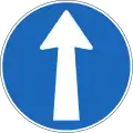 2.36 Must continue straight ahead (see also 6.06)