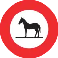 2.12 Prohibition of animals (horse and mare animals as well as the cattle drive)