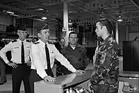 Commanders-in-Chief of the Strategic Air Command Gen. Larry D. Welch during a visit to Vandenberg Air Force Base in Lompoc, California on January 15, 1986.