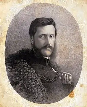 Alexandru Ioan Cuza in 1859, by C. I. Stăncescu