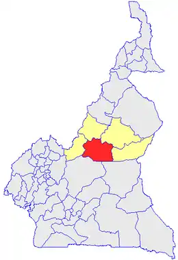 Department location in Cameroon