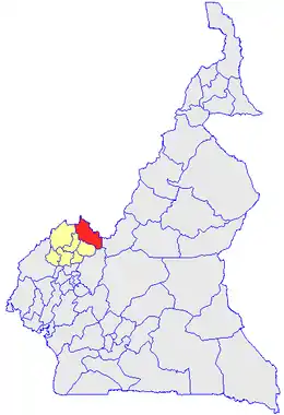 Division location in Cameroon