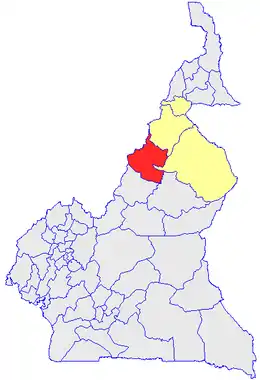 Department location in Cameroon