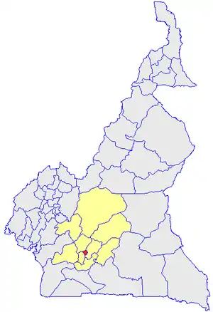 Department location in Cameroon