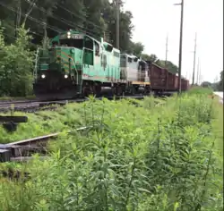 CNZR 3760 southbound in Bloomfield