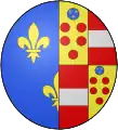Coat of Arms of Maria of Medici, as Queen of France