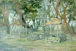 Painting of Balinese Temple