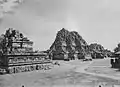 Prambanan temple complex, with temples for Brahma Shiva and Vishnu