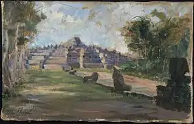 Painting of Borobudur