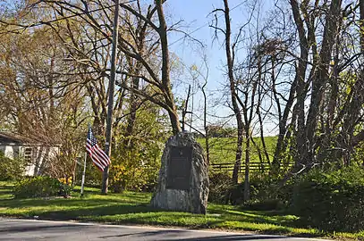 Marker on the roadside