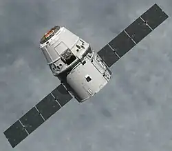 The Dragon spacecraft, one of the Space Shuttle's several successors, is seen here on its way to deliver cargo to the ISS