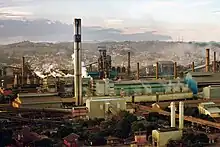 Steel-maker CSN, in Volta Redonda. Brazil is one of the 10 largest steel producers in the world, and Argentina is one of the 30 largest.